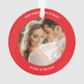 クリスマスと結婚写真 オーナメント (裏面)