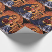 クリスマスと聖者の子どもがいるヴァージン ラッピングペーパー (角)