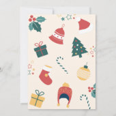 クリスマスと誕生日の贈り物 招待状 (裏面)