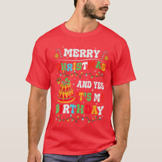 クリスマスと誕生日 メリークリスマスだってば 誕生日おめでとう Tシャツ