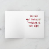 クリスマスと誕生日=2つの理由祝 シーズンカード (内部)