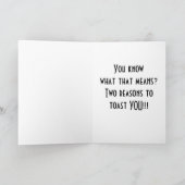 クリスマスと誕生日=2つの理由祝 シーズンカード (内部)