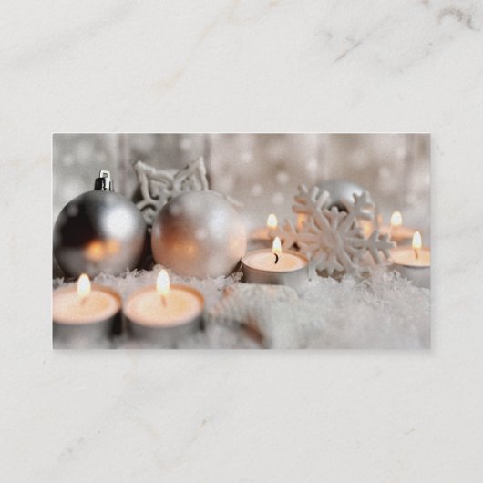 クリスマスと降臨装飾 名刺 (裏面)