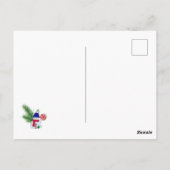 クリスマスと雪だるま ポストカード (裏面)