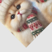 クリスマスと雪のフェスティバルの猫たち 薄葉紙 (詳細)