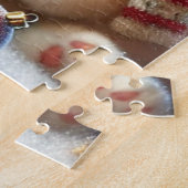 クリスマスと雪の子ネコ ジグソーパズル (側面)