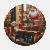 クリスマスと願い事 ガラスオーナメント (裏面)