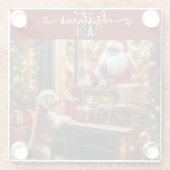 クリスマスと願い ガラスコースター (裏面)