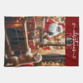クリスマスと願い キッチンタオル (横)