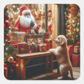 クリスマスと願い スクエアシール (正面)