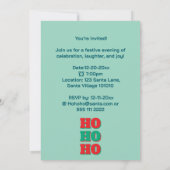 クリスマスと願い 招待状 (裏面)