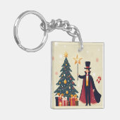 クリスマスと魔術師 キーホルダー (正面左)