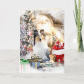 クリスマスとCollie & Kitten – オールオ飾ーバ シーズンカード (正面)