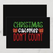 クリスマスならカロリーなんて気にしない ココス 家族 招待状 (正面/裏面)