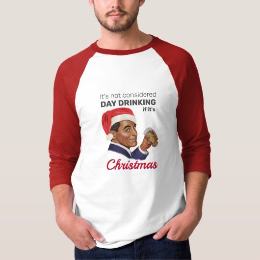 クリスマスならDAYDRINKINGじゃないもん！ Tシャツ (正面)