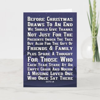 クリスマスにあなたとあなたの大切な人を思う カード