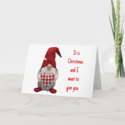 クリスマスにあなたの心を贈りたい シーズンカード (正面)