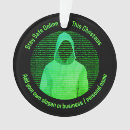 クリスマスにおけるデジタルの安全性 – ハッカー/サイバー犯罪 オーナメント