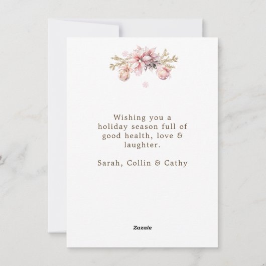 クリスマスにおける住所の変更 シーズンカード (裏面)