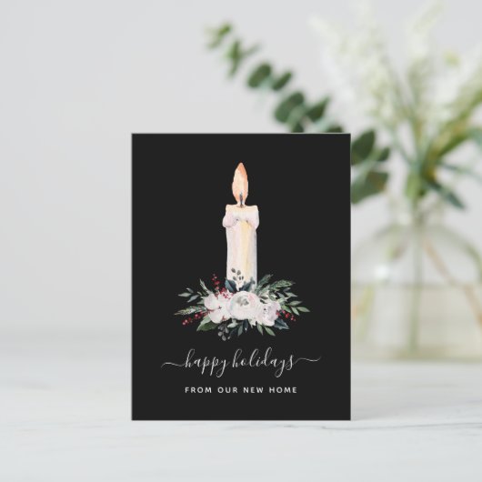 クリスマスにおける住所の変更 | フローラ灯 シーズンポストカード (スタンド正面)