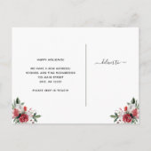 クリスマスにおける住所の変更 | フローラ灯 シーズンポストカード (裏面)