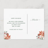 クリスマスにおける住所の変更 | 休日フローラ シーズンポストカード (裏面)