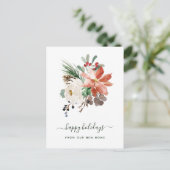 クリスマスにおける住所の変更 | 休日フローラ シーズンポストカード (スタンド正面)