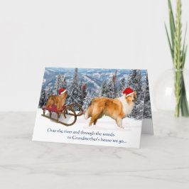 クリスマスにおばあちゃん家へ シーズンカード