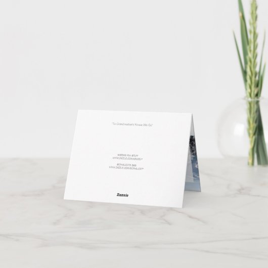 クリスマスにおばあちゃん家へ シーズンカード (裏面)