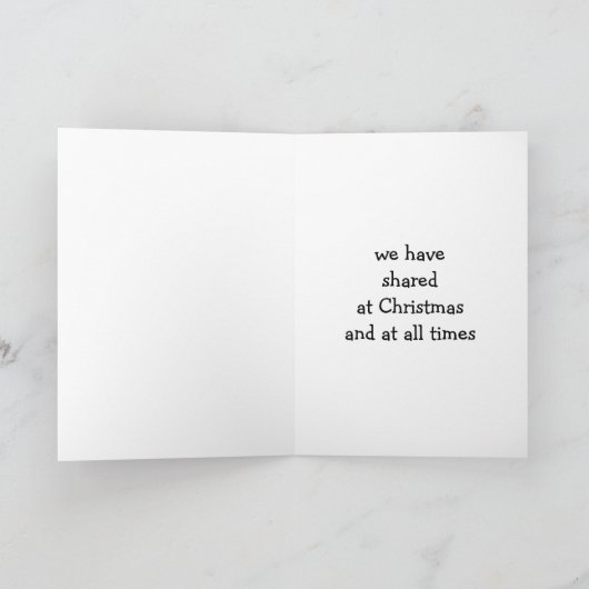 クリスマスにおもしろいと一緒に シーズンカード (内部)