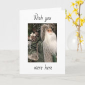 ***クリスマスにここに来てほしい***恋しく思 カード (黄色い花)