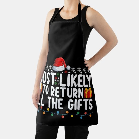 クリスマスにすべてのギフトを返す可能性が最も高い エプロン (インサイチュ)