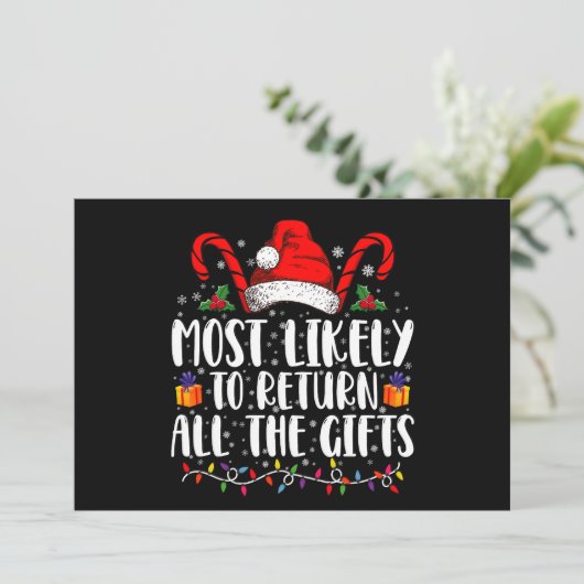 クリスマスにすべてのギフトを返す可能性が最も高い 招待状 (スタンド正面)