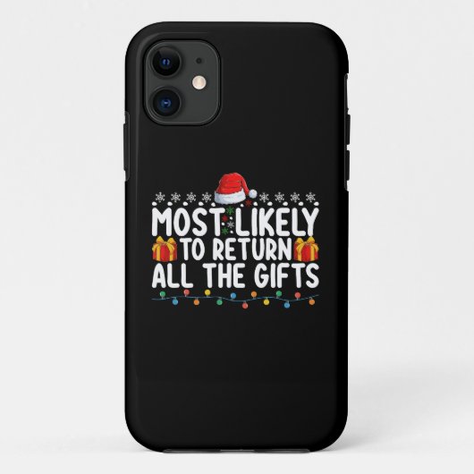 クリスマスにすべてのギフトを返す可能性が最も高い Case-Mate iPhoneケース (裏面)