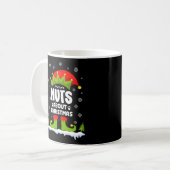 クリスマスについておもしろいクリスマス小妖精や小人プレゼント コーヒーマグカップ (正面左)