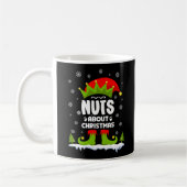 クリスマスについておもしろいクリスマス小妖精や小人プレゼント コーヒーマグカップ (左)