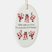 クリスマスについて刺激されるヴィンテージのスタイルサンタクロース セラミックオーナメント (右)