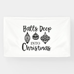 クリスマスにどっぷりハマる おもしろクリスマス Xmas 横断幕