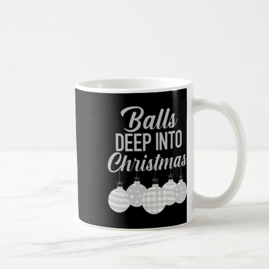 クリスマスにどっぷりハマる コーヒーマグカップ (右)