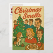 クリスマスにはクサいホリデーのにおいがする シーズンカード (正面/裏面)