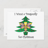 クリスマスにはトンボが欲しい シーズンポストカード (正面/裏面)