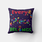 クリスマスには一枚も持ち物 クッション (裏面)