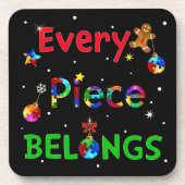 クリスマスには一枚も持ち物 コースター (正面)