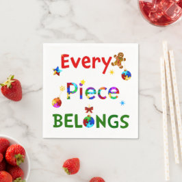 クリスマスには一枚も持ち物 スタンダードカクテルナプキン