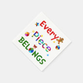 クリスマスには一枚も持ち物 スタンダードカクテルナプキン (角)