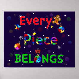 クリスマスには一枚も持ち物 ポスター