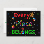 クリスマスには一枚も持ち物 ポストカード (正面/裏面)