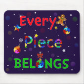 クリスマスには一枚も持ち物 マウスパッド (正面)