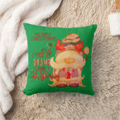 クリスマスには僕はゴnomeになるよ　面白いクリスマス クッション (ブランケット)