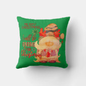 クリスマスには僕はゴnomeになるよ　面白いクリスマス クッション (裏面)